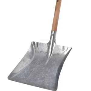 The Dustpan and Brush Store Coal Shovel Strong Metal Fireside Dust Ash Pan Spade With Wooden Handle