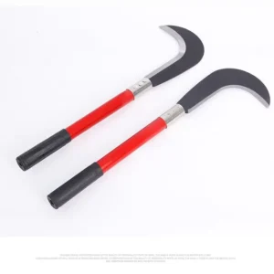 Thickened Manganese Steel Farm Sickle Grass Cutting Blade Weeding Tool Scythe Model Chopping Sickle Garden Sickle