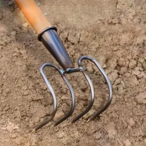Thickened Steel Rake for Stone Slag Agricultural land reclamation Tools Garden Weeding and soil loosening Large Curved Hand Rake