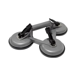 Three Cups Heavy Duty Gray Aluminum Alloy Vacuum Suction Cup for Glass Tiles Windows