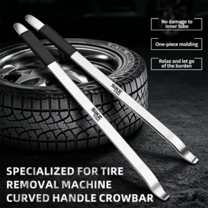 Tire Lever Tool High Hardness Alloy Steel Tire Removal Pry Bar with Rubber Handle for Auto Repair