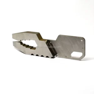 Titanium Alloy EDC Pocket Tool CNC Machined Wire EDM Pry Bar Multi Function Wrench for Camping & Daily Carry