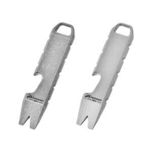 Titanium Alloy EDC Tool Pry Bar Bottle Opener Multitool with Sandblasted Finish for Camping Picnic Barbecue Portable