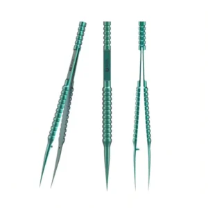 Titanium Alloy WYLIE Green Curved Straight Tip Edge Precision Tweezers for Motherboard Wire Jump Micro Repair