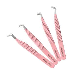 Top Quality Fiber Tips Tweezers Professional Volume Lashes Tweezers