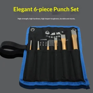 Top quality 6 Piece Hand Powered Punch & Chisel Tool Kit OEM Customizable Durable for Industrial Metal Repair
