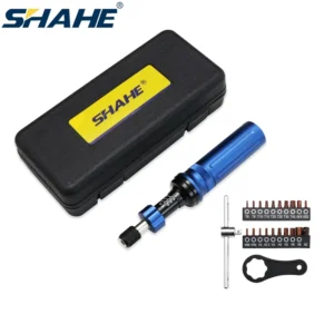 Torque Screwdriver Precision with Mechanical Preset Slip Torque Clutch and 20 Piece Tool Set for Maintenance and Assembly