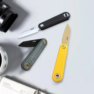 Traditional Style Pocket Knife 38mm Blade with High Quality Micarta Handle Express Box Opening Cutting Knife