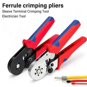 Tubular Terminal Ferrule Crimping Pliers Carbon Steel Manual Crimping Tool for Electricians Wire Crimper