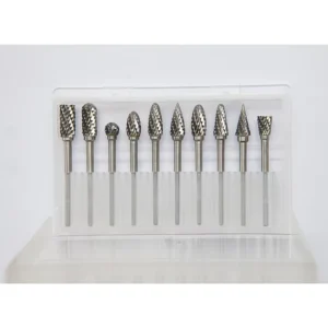 Tungsten Carbide Rotary Burr Double Diamond Cut Rotary Long Shank Carbide Burr Set for Deburring Polishing