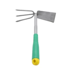 Two end Hoe Dual purpose Hoe Three Teeth Rake Shovel Outdoor Hoe Flower Shovel Garden Tools