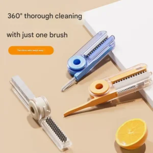 U Shaped Cup Lid Cleaning Brush Four in One Insulated Mouth Brush and Wash Tool with Gap Groove for Pacifier and Cup