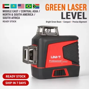 UNI-T LM573LD-2 Green Line Laser Ground Leveler with 3mm/10m Accuracy Spirit Level