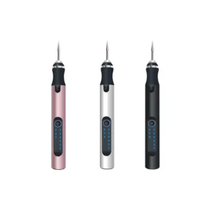 USB Rechargeable Cordless Engraving Pen Portable DIY Rotary Engraver for Jewelry Wood Glass Stone Carving (Silver)