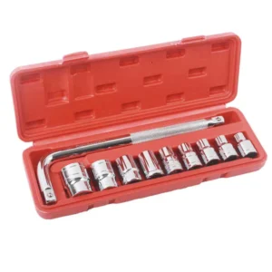 Universal 10 PCS Equipment Tools Hand Tools Socket Wrench Set with L Handle 1/2 Standard Sockets Car Repairing Tools Kit