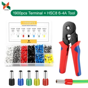 VE 1900PCS 22 10AWG HSC8 6 4A Self Adjustable Cable Wire Crimper Copper Crimping Tool Pliers Ire End Terminals