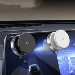 Vacuum Magnetic Suction Cup Phone Holder 360 Adjustable Reusable Plastic 6*5cm Pocket Size Foldable Convenient Household