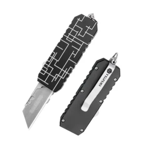 Versatile Aluminum Utility Knife CNC Precision Craftsmanship OTF Slider Pocket Knife with Quick Change Blade EDC Gear