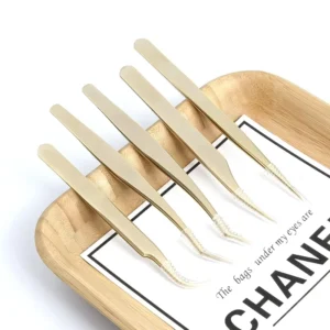 Volume Eyelash Extension Tweezers Angle Curved Individual Lash Makeup Tool Set
