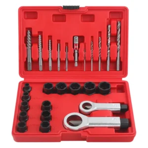 WZAUTO Multiple Models Damaged Stripped Screw Extractor Set Broken Bolt Screw Tap Removal Kitspeed Out Nut Splitter Cracker
