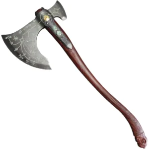 War God Axe 45 Kratos Battle Axe Leviathan Axe 1:1 Full Metal Uncut Cosplay Prop Steel 100CM Length Full Metal Craft