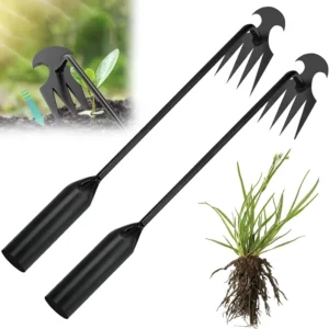 Weeding Tool Set 4 Tine Manganese Steel Forged Outdoor Garden Farmhouse Vegetable Planting Weeding Hoe