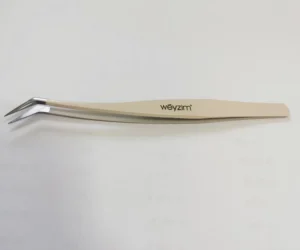 Weyzim Durable Stainless Steel Eyelash Tweezers Precision Beauty Instruments for Eyebrow & Eyelash Application High Quantity