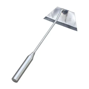 White Steel Weeding Hoe Soil Loosening Thickened Hoe Weeding Tool for Clearing Land