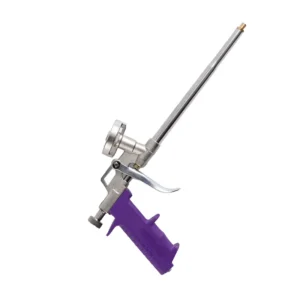 Wholesales Changeable Tube Polyurethane PU Foam Insulation Aluminum Alloy Dispensing Caulking Spray Gun With Brass Nozzle
