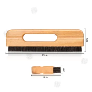 Window Tint Wooden Handle Hollow Design Brush with 3in Bristles for Window Film Application and Glass Cleaning