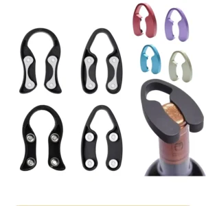 Wine Foil Cutter Tool Black Foil Removers with 2 Stainless Steel Blades