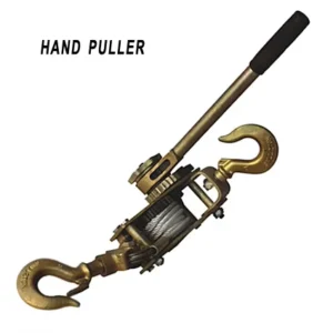 Wire Rope Hand Power Puller with Single Gear and Double Hooks