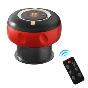 Wireless Remote Control Vacuum Suction Cups Gua Sha Therapy Machine Set Body Scraping Electric Cupping Massager with Heat