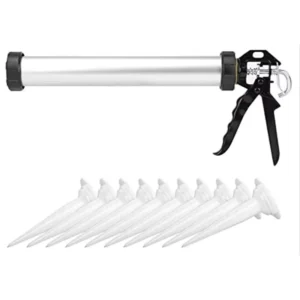 With Aluminum Cartridge 600ml 20oz 12 1 Thrust Ratio Sealant Sausage Caulking Gun