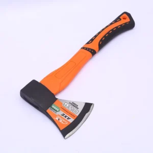Wood Axe Outdoor Camp Hatchet for Splitting and Kindling Wood Forged Steel Blade with Anti-Slip and Shock Reduction Handle