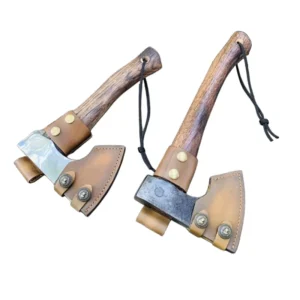 Wood Handle Camping Axe and Hatchet With Sheath Cover