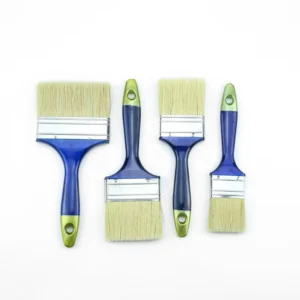 Wood Handle Flat Brush with Black Bristles 1.5 in Professional Wall Painting & Polishing Brush OEM for DIY South African Market