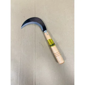 Wooden Garden Tool Carbon Steel Sharp Blade for Cutting Chives, Mowing Grass, Tea Leaves Agricultural Farming Sickles