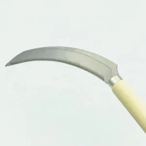 Wooden Handle Garden Tool Shrub and Grass Harvesting Sickle for Weeding