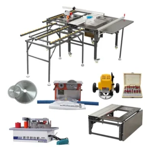 Woodworking Horizontal Panel Saw Machine Sliding Table Saw with Motor 220V Portable