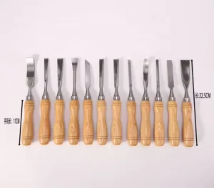Woodworking Wood Carving Tools Set with Wooden Case DIY Industrial Grade Chrome Vanadium Steel with Beech