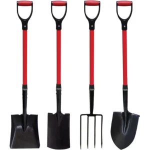 Worth Garden Supplies Fiber Glass Long Handled Garden Fork Shovel Spade Hand Digging Garden Tools Shovel with Handle