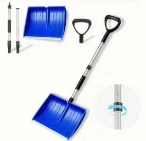 Worth High Quality Plastic Snow Spade Aluminum D Grip Portable Snow Shovel OEM Customizable Driveway Removal Tool
