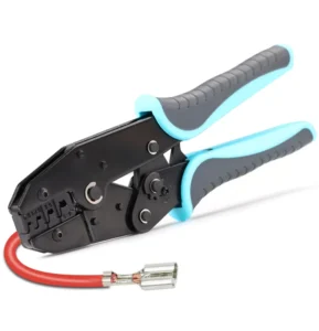 YEFYM HX-30J Ratchet Type Labor-Saving Pre-Insulated Terminal Crimping Pliers SV/RV Cold-Pressed Wire Crimpers High Carbon Steel