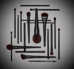 YM Factory Custom LOGO Full service Technical 21pcs Professional Wooden Makeup Brush Set Kit