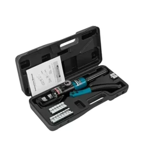 YQK 70 Durable Portable Hydraulic Hand Operated Besiege Pressure Cable Lug Crimping Tool 7T 9 Dies 6 70mm Range 10mm Stroke Box