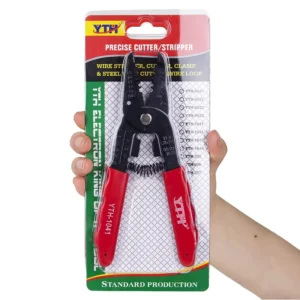 YTH 1042 Mini Metric DIY Crimper Cable Stripping Crimping Cutter Plier Portable Wire Stripper Hand Tool Carbon Steel
