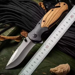 Yeehand 3Cr13 Steel Blade Wood Handle Survival Pocket Outdoor Knife