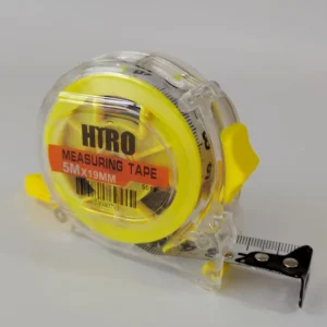 Yellow Transparent Measure Tape double Side Printing Blade Measuring Tape steel Tape Measure