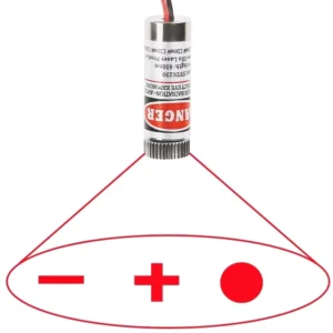 ZYSY 650nm 5mW Red Dot Line Cross Laser Module Head Glass Lens Adjustable Focus Diode Industrial Grade